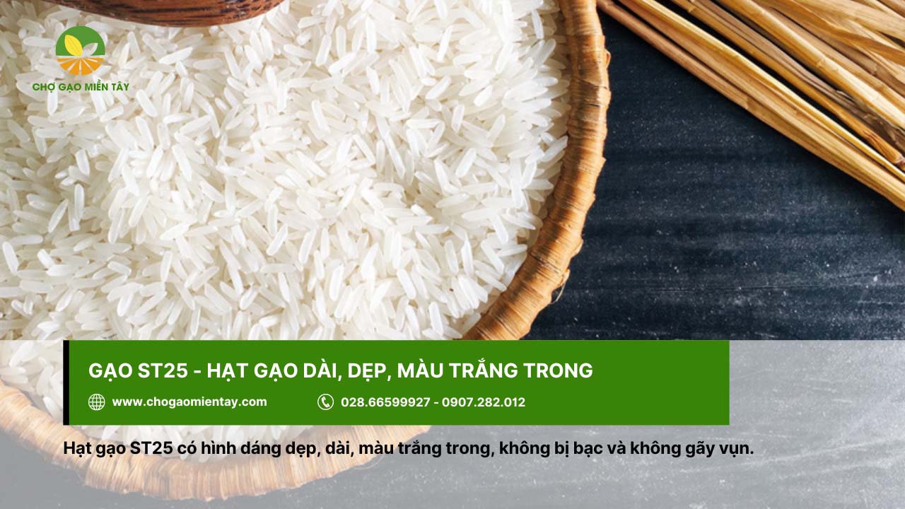 Top 12 gạo dẻo thơm được người Việt Nam lựa chọn 5 Gạo ST25 đặc trưng với mùi cốm non, lá dứa