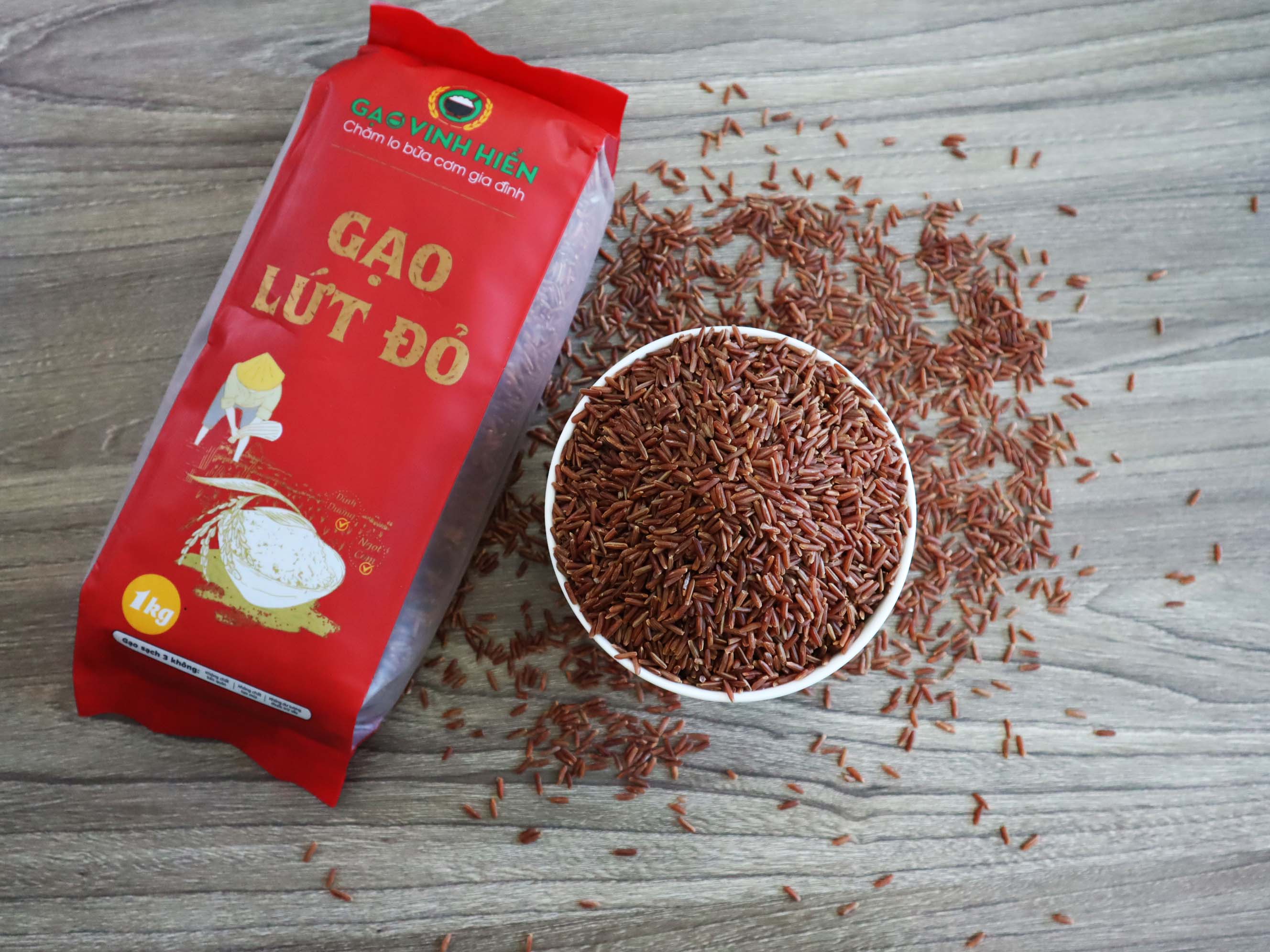 Gạo Lứt Đỏ Vinh Hiển - Cân Bằng Dinh Dưỡng 1 gạo lứt đỏ vinh hiển cân bằng dinh dưỡng