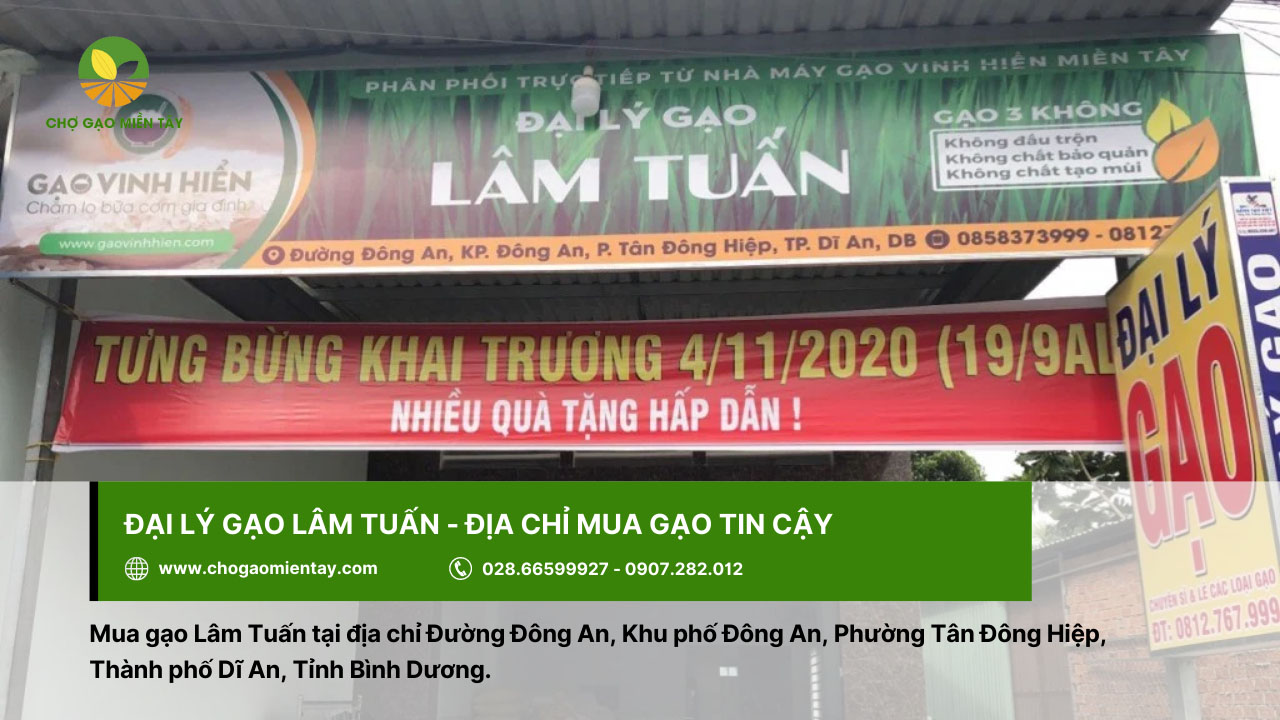 Đại lý gạo gần đây nhất, vựa gạo sỉ và lẻ giá rẻ tại TPHCM 15 Mua gạo chất lượng ở đại lý gạo Lâm Tuấn
