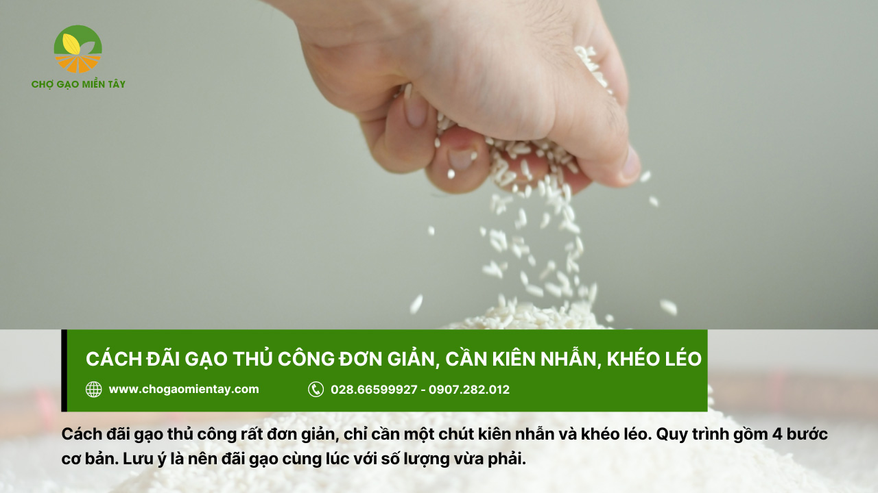 Cách Đãi Gạo Đúng Chuẩn Dành Cho Chị Em Nội Trợ 4 Cách đãi gạo bằng phương pháp thủ công được thực hiện đơn giản