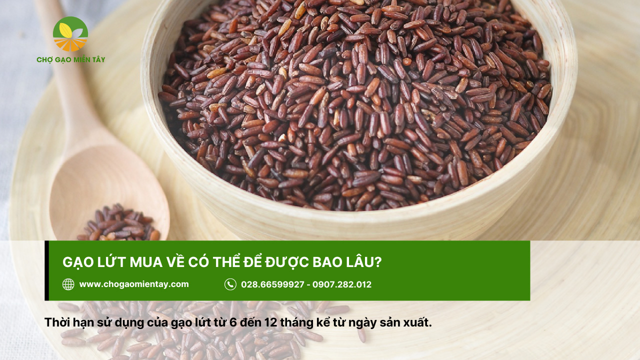 Hướng dẫn cách bảo quản cơm gạo Lứt đúng cách 2 Gạo lứt mua về có thể sử dụng trong vòng 6 tháng
