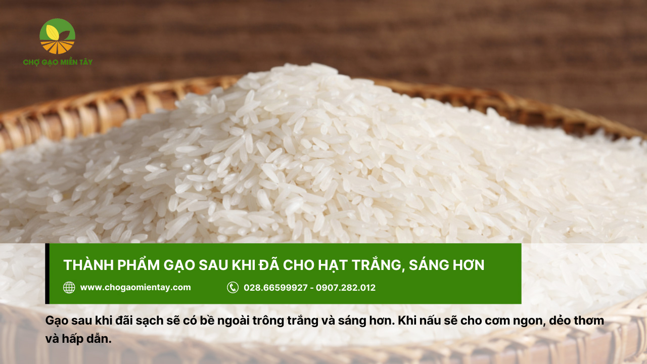 Cách Đãi Gạo Đúng Chuẩn Dành Cho Chị Em Nội Trợ 5 Sau khi đãi gạo sẽ cho thành phẩm với hạt trắng và sáng hơn