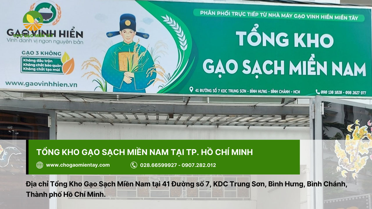 Đại lý gạo gần đây nhất, vựa gạo sỉ và lẻ giá rẻ tại TPHCM 8 Tổng Kho Gạo Sạch Miền Nam - đại lý gạo uy tín ở TPHCM
