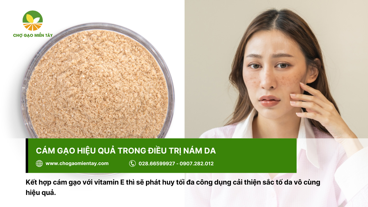 Cám gạo là gì? Các thành phần dinh dưỡng trong cám gạo 9 Điều trị nám da bằng cám gạo