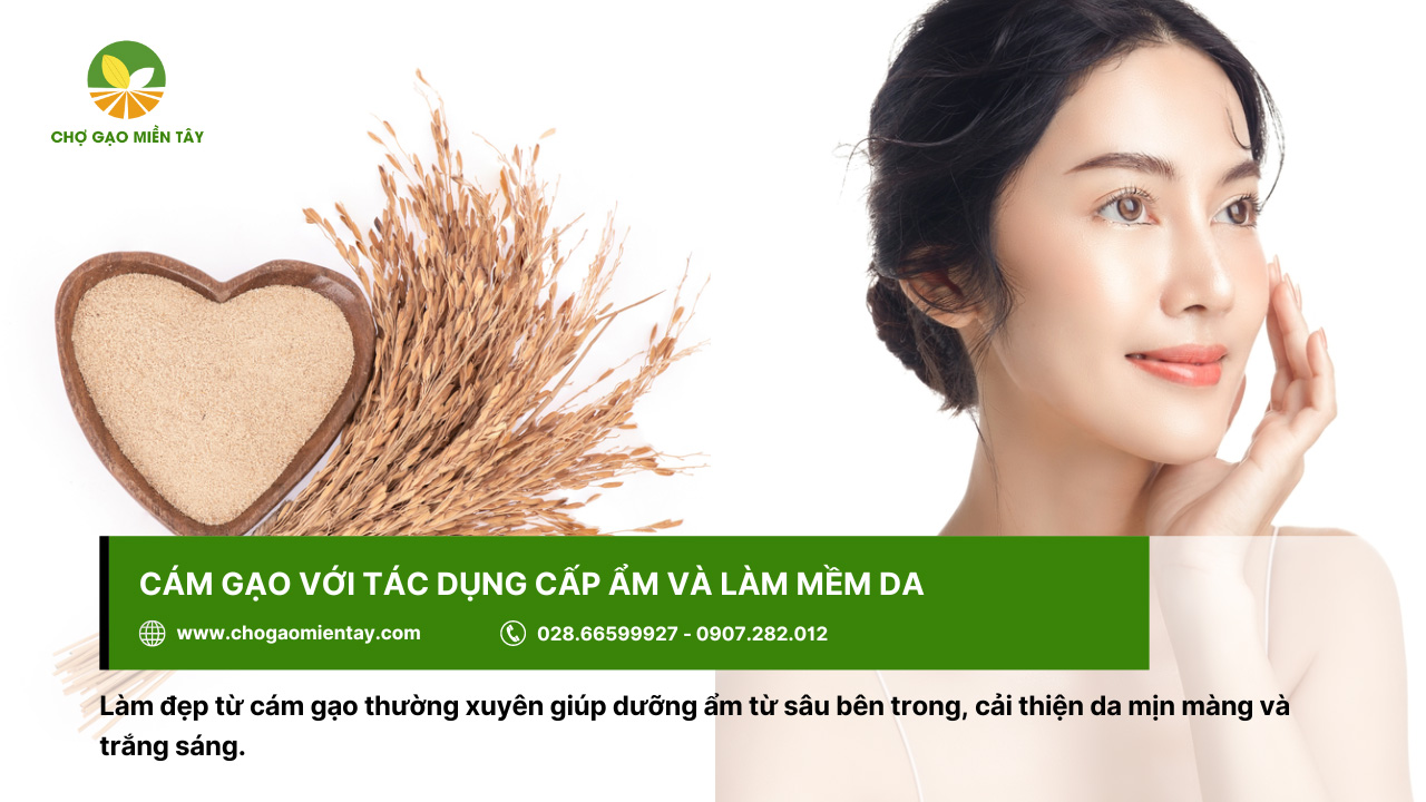 Cám gạo là gì? Các thành phần dinh dưỡng trong cám gạo 10 Làn da được cấp ẩm, trở nên mềm mại nhờ sử dụng cám gạo