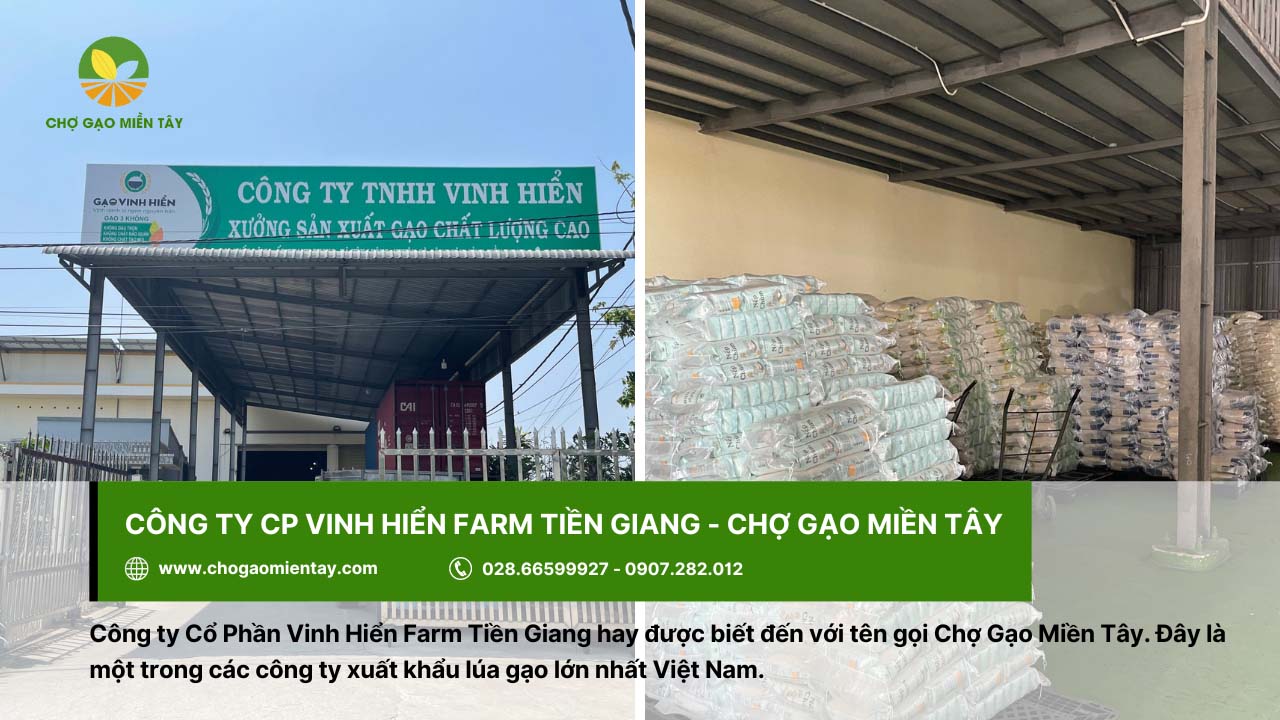 Top 10 công ty xuất khẩu lúa gạo lớn nhất Việt Nam 2 Vinh Hiển Farm - Chợ Gạo Miền Tây cung cấp gạo xuất khẩu lớn nhất Việt Nam