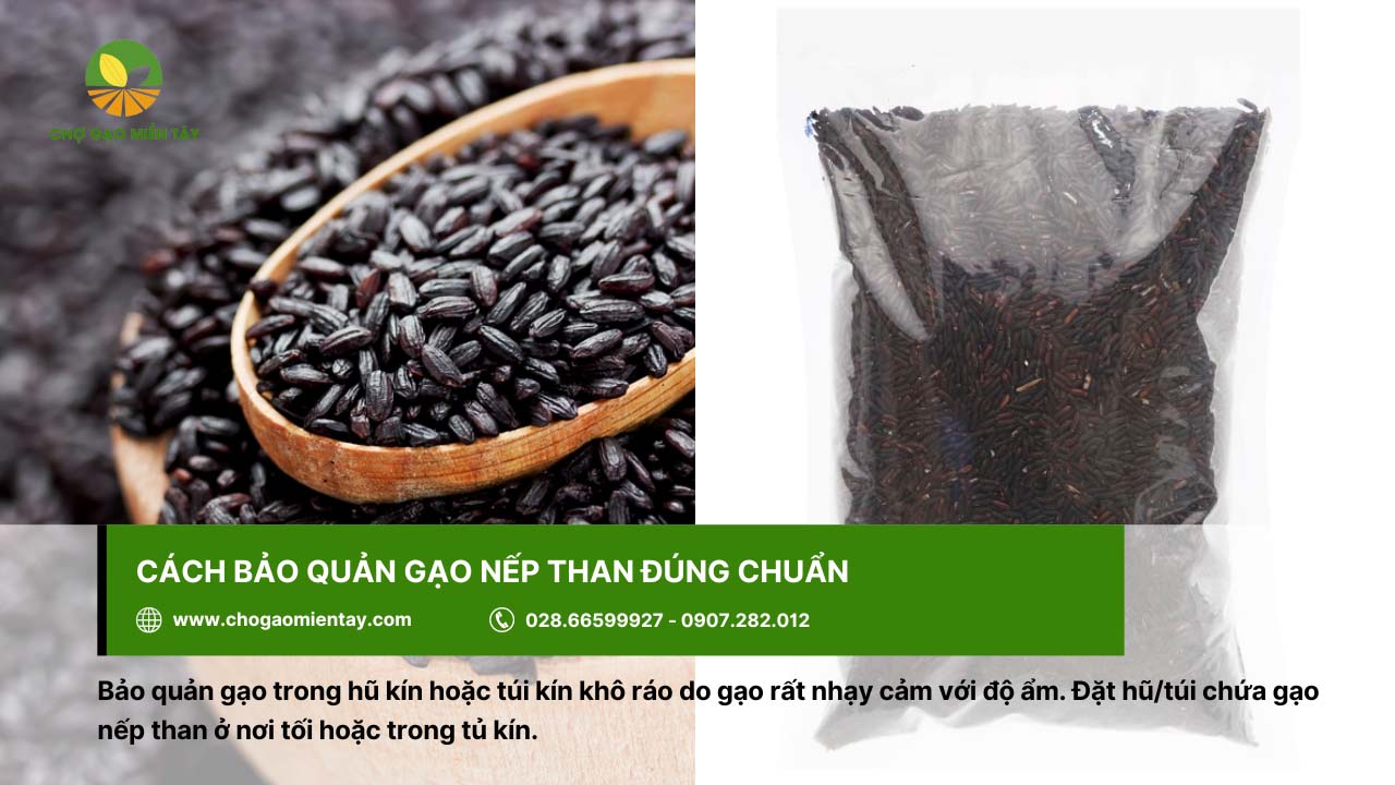 Gạo nếp than là gì? Lợi ích tuyệt vời của gạo nếp than đen 11 Nên để gạo nếp than ở những nơi thoáng mát và khô ráo