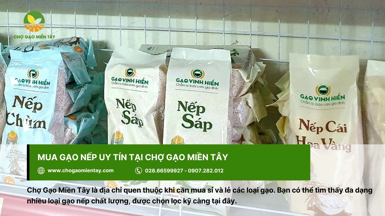 Gạo Nếp giá bao nhiêu? Bảng Giá Gạo Nếp Mới Nhất 2024 13 Mua gạo nếp giá tốt ở Chợ Gạo Miền Tây