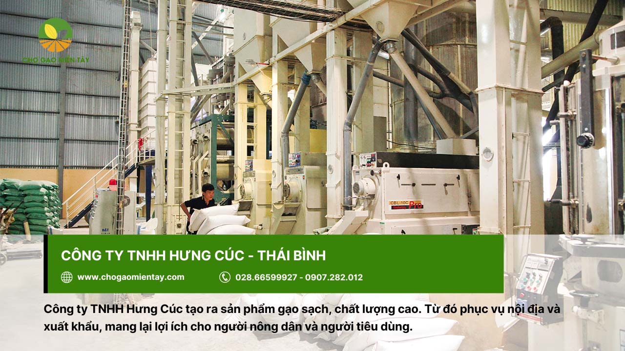 Top 10 công ty xuất khẩu lúa gạo lớn nhất Việt Nam 15 Công ty Hưng Cúc với sản phẩm gạo sạch nên vươn ra xuất khẩu thị trường quốc tế