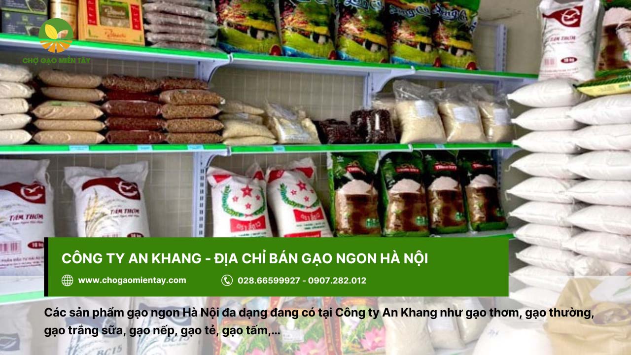 Gạo ngon ở Hà Nội mua ở đâu uy tín chất lượng 16 Công ty An Khang cung cấp đa dạng các loại gạo ngon