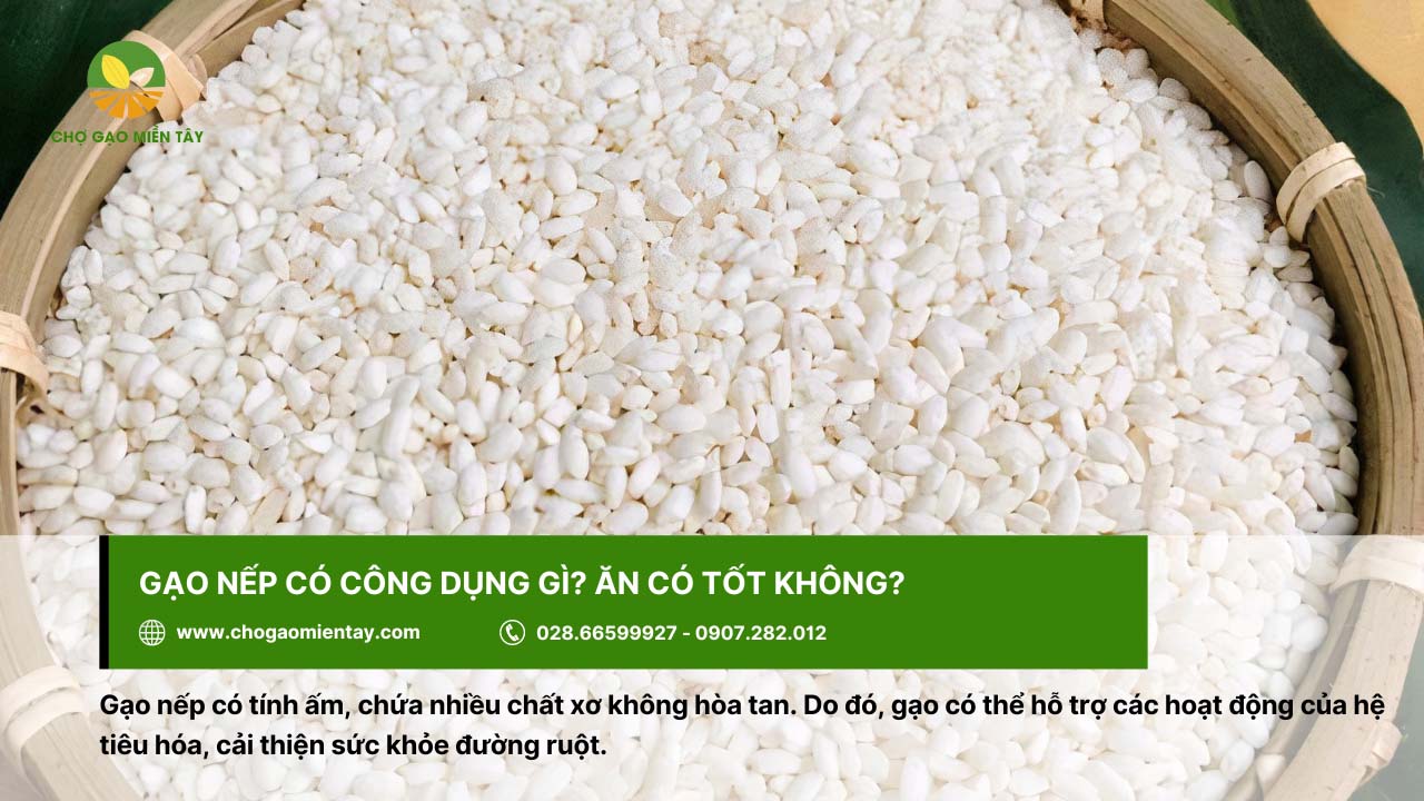 Gạo Nếp giá bao nhiêu? Bảng Giá Gạo Nếp Mới Nhất 2024 4 Gạo nếp có nhiều công dụng tốt cho sức khỏe