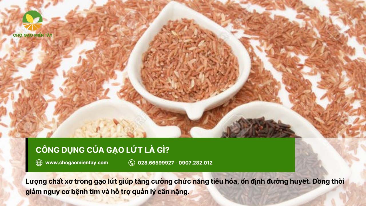 Gạo Lứt Huyết Rồng 4 Gạo lứt có nhiều công dụng khác nhau