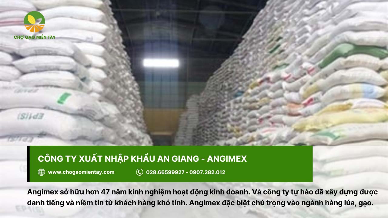 Top 10 công ty xuất khẩu lúa gạo lớn nhất Việt Nam 6 Công ty Xuất Nhập Khẩu An Giang - Angimex làm hài lòng kể cả khách hàng khó tính