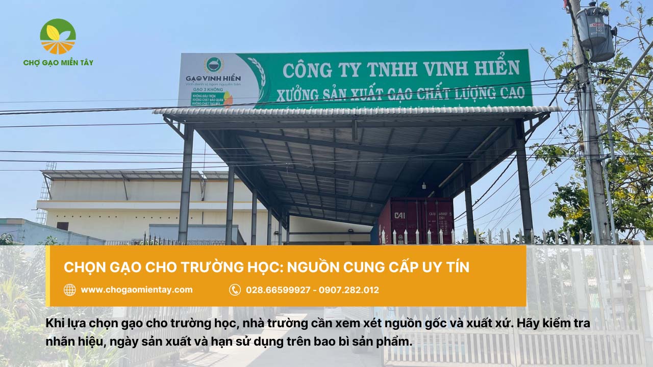Nguồn cung cấp gạo cho trường học, căn tin giá sỉ chất lượng 6 Nên chọn nguồn cung cấp gạo uy tín, có bề dày nhiều năm trong kinh doanh gạo