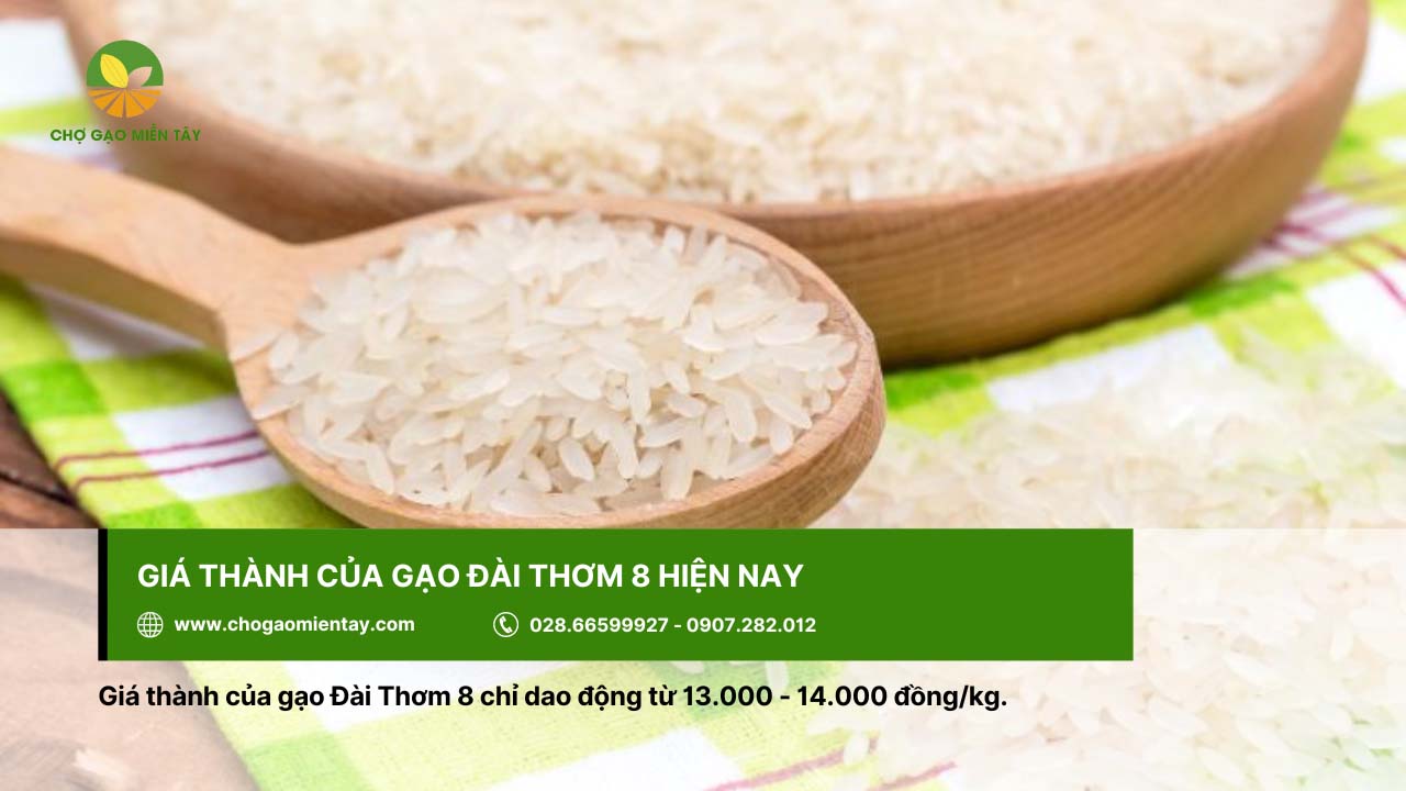 Tìm hiểu về Gạo Đài Thơm 8 5 Gạo Đài Thơm 8 dao động từ 13.000 - 14.000 đồng/kg