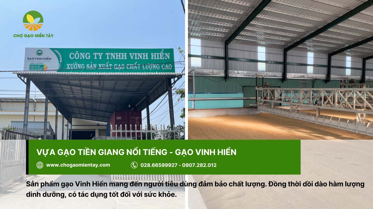 Danh sách top 10 vựa gạo Tiền Giang chất lượng và uy tín hiện nay 2 Gạo Vinh Hiển cho hàm lượng dinh dưỡng cao