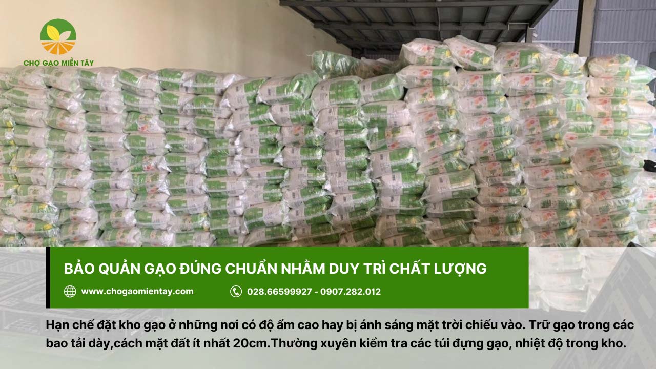 8 rủi ro khi kinh doanh gạo và giải pháp khắc phục hiệu quả 20 Hạn chế đặt kho gạo ở những nơi có độ ẩm cao