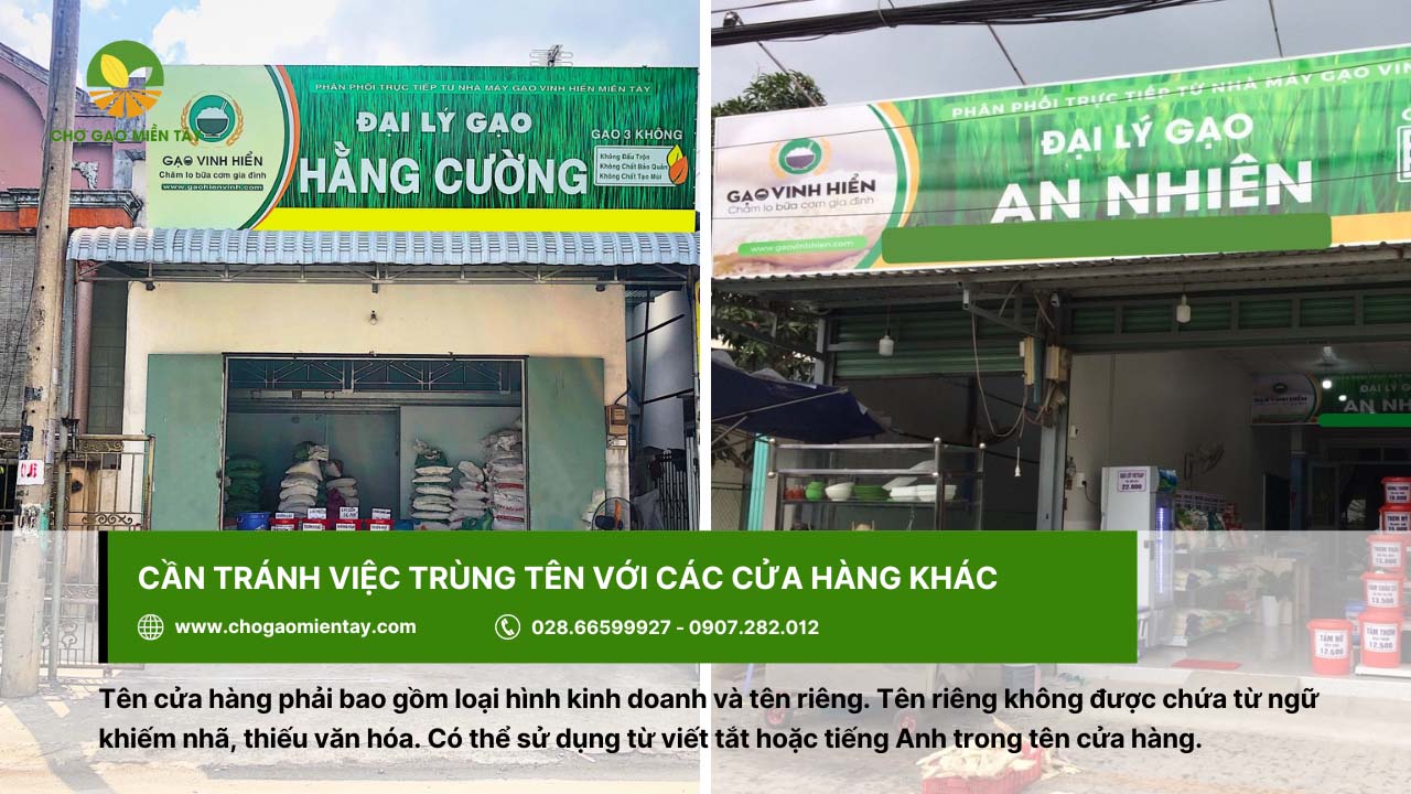 Mở đại lý gạo cần bao nhiêu vốn? Tư vấn mở đại lý gạo hiệu quả 14 Tên cửa hàng gạo cần tránh trùng với các cửa hàng khác