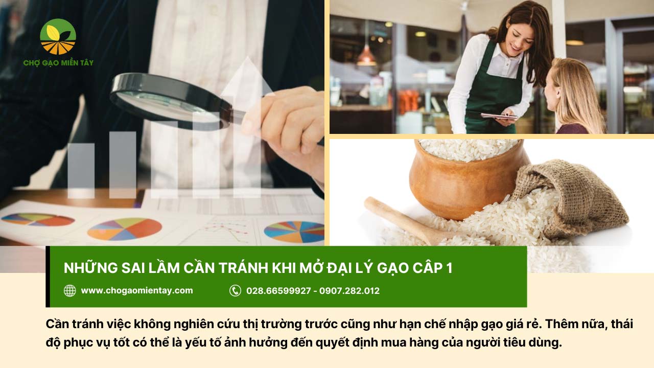 8 rủi ro khi kinh doanh gạo và giải pháp khắc phục hiệu quả 17 Các sai lầm cần tránh khi mở cửa hàng gạo