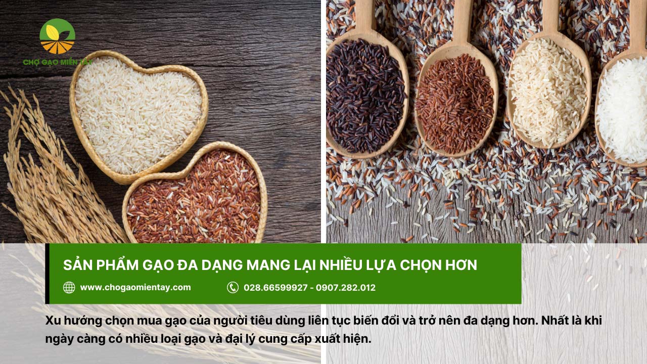 8 rủi ro khi kinh doanh gạo và giải pháp khắc phục hiệu quả 5 Sản phẩm gạo đa dạng sẽ mang lại cho khách hàng nhiều sự lựa chọn hơn