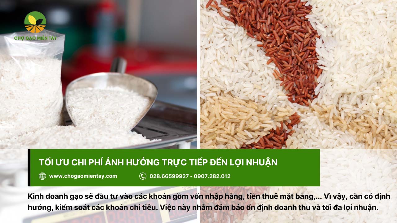 Kinh doanh gạo có lời không? Lợi nhuận kinh doanh gạo là bao nhiêu? 5 Tối ưu các chi phí trực tiếp ảnh hưởng đến lợi nhuận kinh doanh gạo