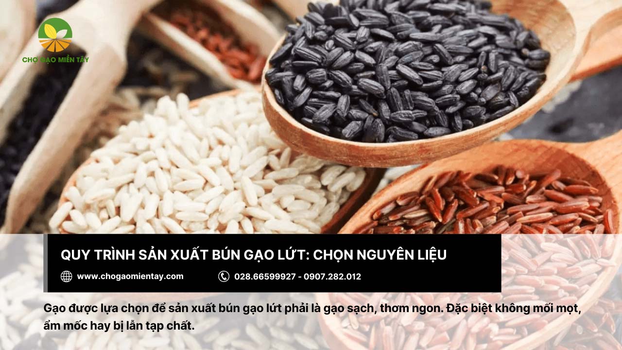 Quy trình sản xuất bún gạo lứt như thế nào? Bún gạo lứt có tác dụng gì? 4 Chọn gạo lứt sạch, thơm ngon để sản xuất bún gạo lứt
