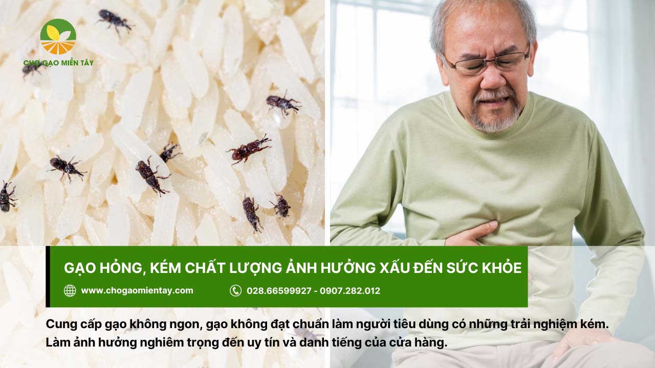 8 rủi ro khi kinh doanh gạo và giải pháp khắc phục hiệu quả 6 Gạo hỏng dễ bị ảnh hưởng xấu đến sức khỏe