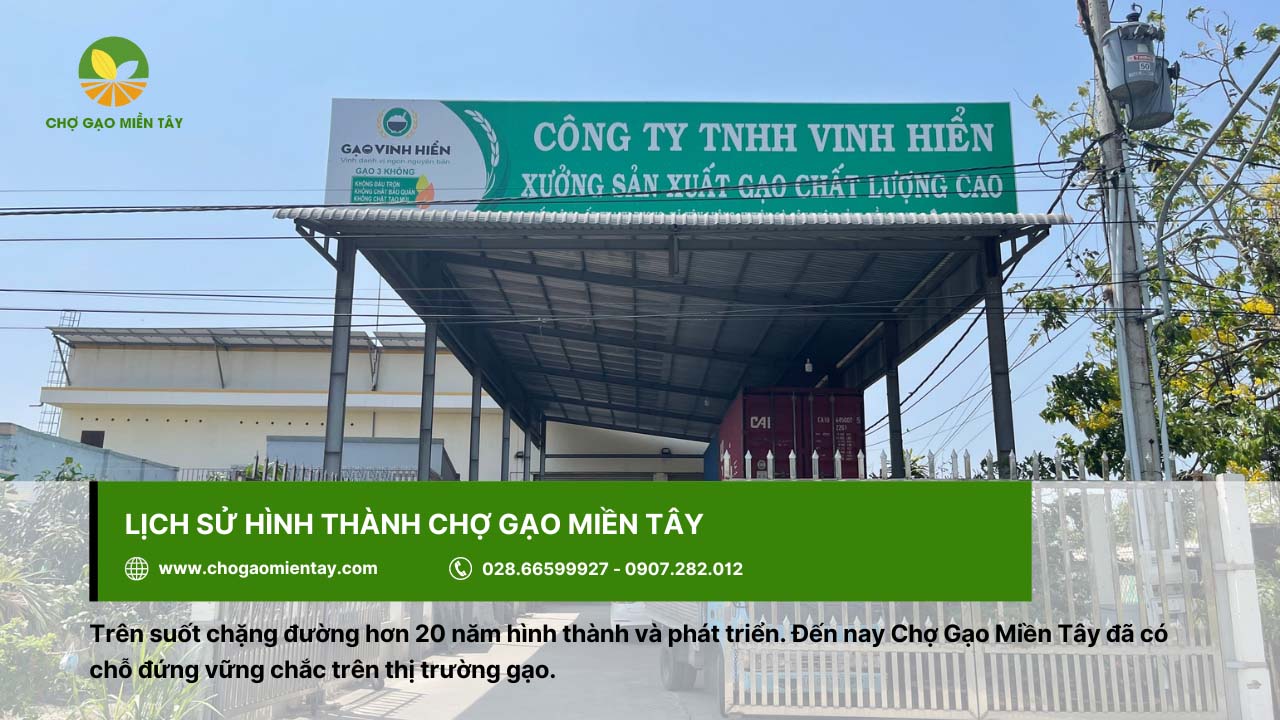 Chợ Gạo Miền Tây - Nhà máy gạo sản xuất gạo sạch, chất lượng 4 Lịch sử hình thành thương hiệu Chợ Gạo Miền Tây