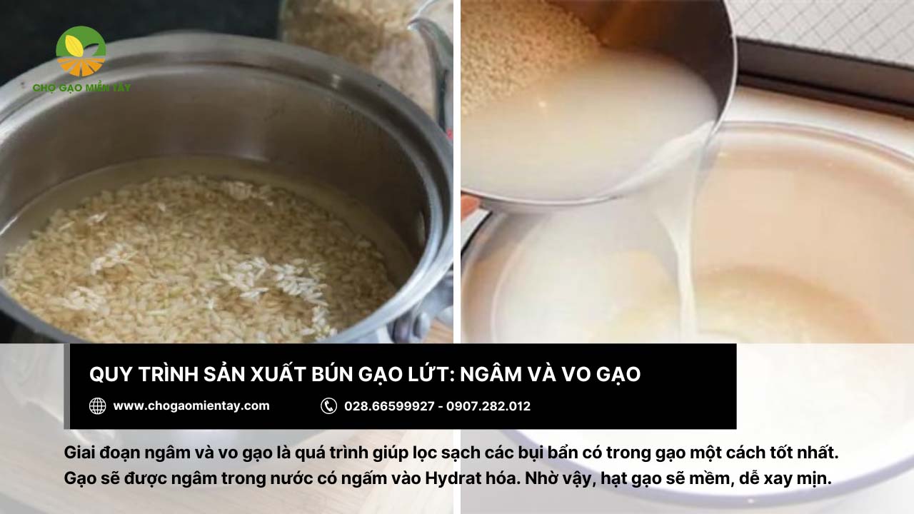 Quy trình sản xuất bún gạo lứt như thế nào? Bún gạo lứt có tác dụng gì? 5 Nên ngâm gạo với thời gian hợp lý