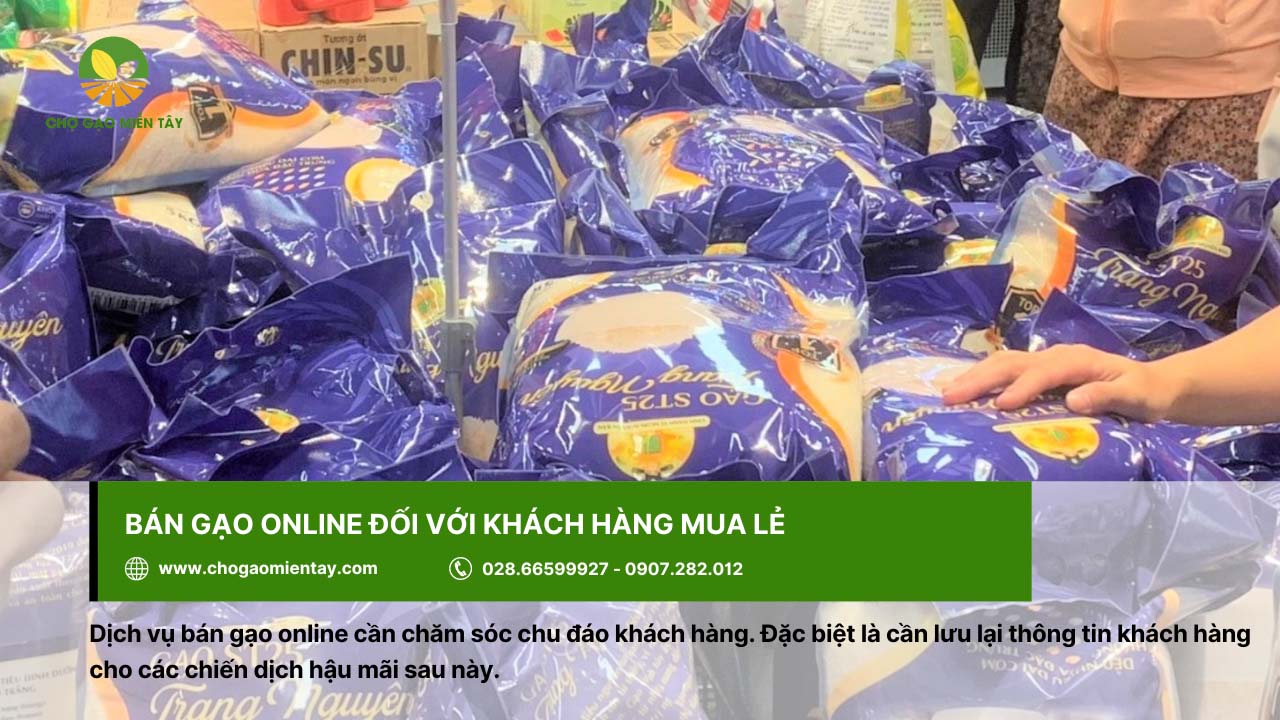 Chiến lược kinh doanh gạo online hiệu quả, lợi nhuận cao 7 Nên lưu lại thông tin khách lẻ cho những chiến dịch hậu mãi sau này