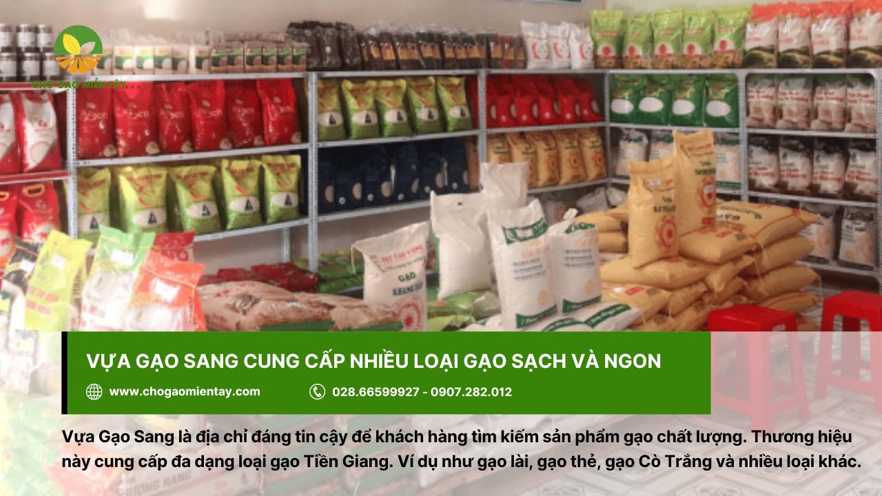 Danh sách top 10 vựa gạo Tiền Giang chất lượng và uy tín hiện nay 10 Vựa gạo Sang cung cấp đến người tiêu dùng đa dạng loại gạo